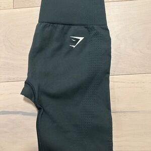Dark Green Gym Shorts Leggings